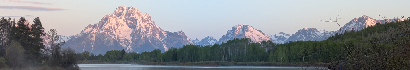 Grand Teton sunrise from Oxbow Bend