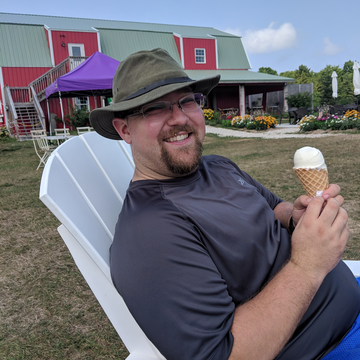 Jake with ice cream